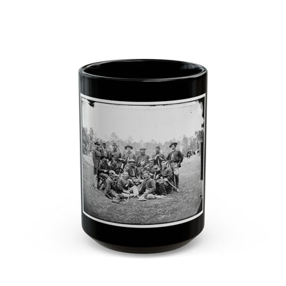 Fair Oaks, Va., Vicinity. Brigade Officers Of The Horse Artillery Commanded By Lt. Col. William Hays (U.S. Civil War) Black Coffee Mug