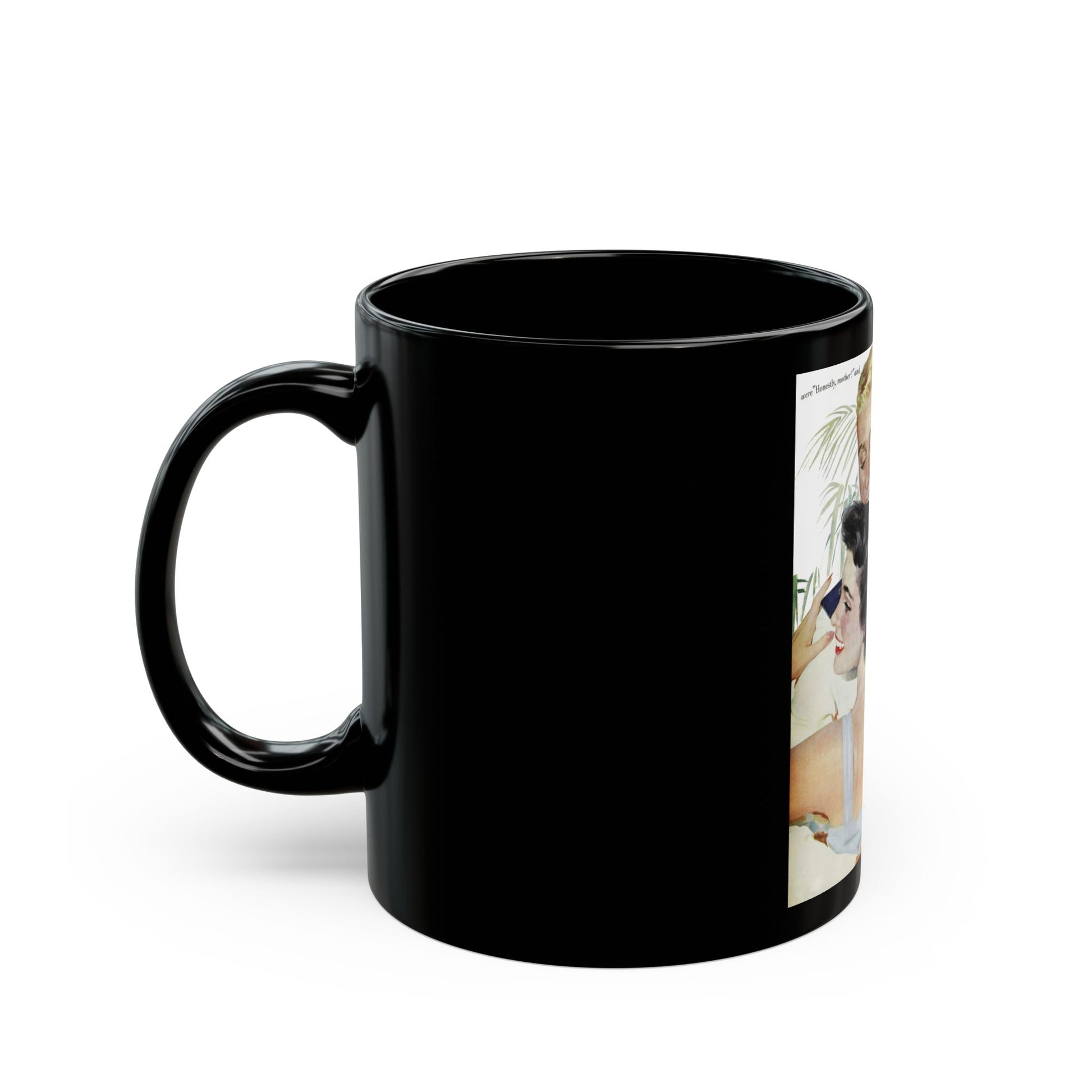 Fathers Can't Win, Ladies' Home Journal, May 1956 - Black Coffee Mug-Go Mug Yourself