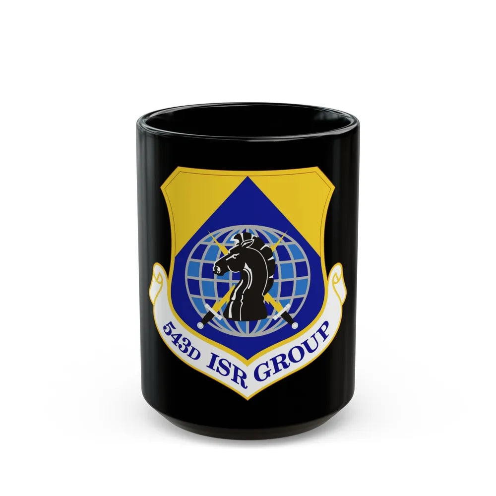 543 Intelligence Surveillance and Reconnaissance Group AFISRA (U.S. Air Force) Black Coffee Mug-15oz-Go Mug Yourself