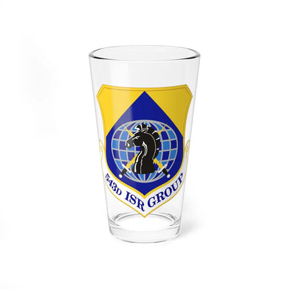 543 Intelligence Surveillance and Reconnaissance Group AFISRA (U.S. Air Force) Pint Glass 16oz-16oz-Go Mug Yourself