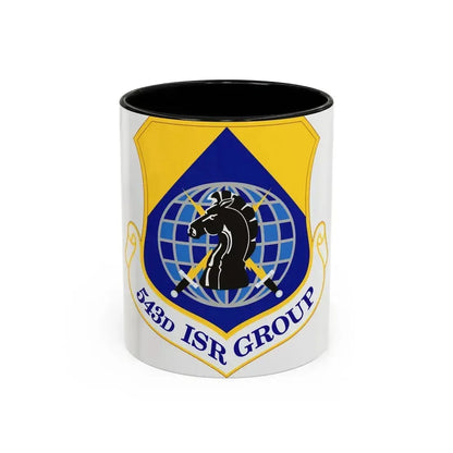 543 Intelligence Surveillance and Reconnaissance Group AFISRA (U.S. Air Force) Accent Coffee Mug 11oz Black - Go Mug Yourself