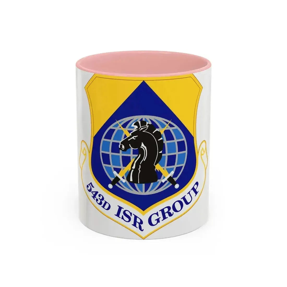 543 Intelligence Surveillance and Reconnaissance Group AFISRA (U.S. Air Force) Accent Coffee Mug 11oz Pink - Go Mug Yourself