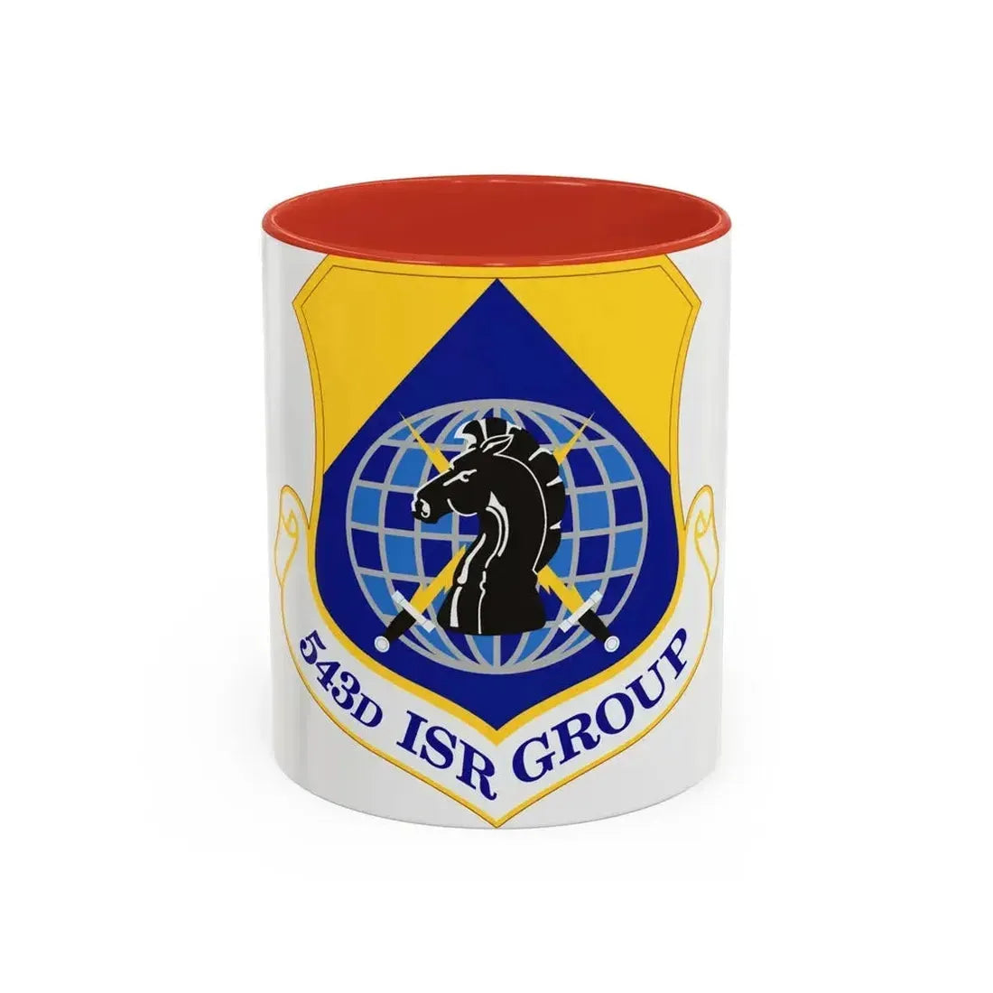 543 Intelligence Surveillance and Reconnaissance Group AFISRA (U.S. Air Force) Accent Coffee Mug 11oz Red - Go Mug Yourself