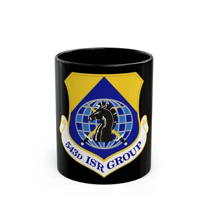 543 Intelligence Surveillance and Reconnaissance Group AFISRA (U.S. Air Force) Black Coffee Mug 11oz - Go Mug Yourself