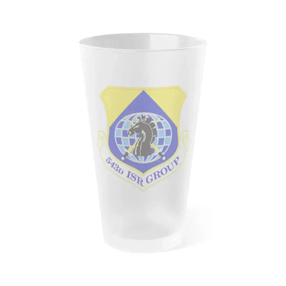 543 Intelligence Surveillance and Reconnaissance Group AFISRA (U.S. Air Force) Frosted Pint Glass 16oz 16oz Frosted - Go Mug Yourself