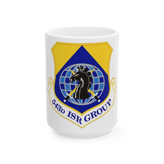 543 Intelligence Surveillance and Reconnaissance Group AFISRA (U.S. Air Force) White Coffee Mug 15oz - Go Mug Yourself