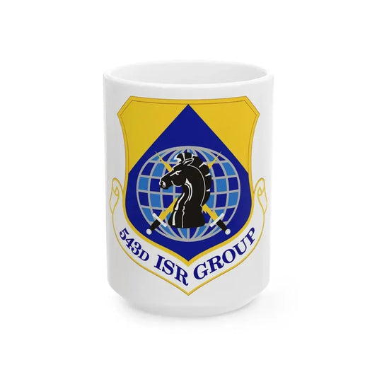 543 Intelligence Surveillance and Reconnaissance Group AFISRA (U.S. Air Force) White Coffee Mug 15oz - Go Mug Yourself