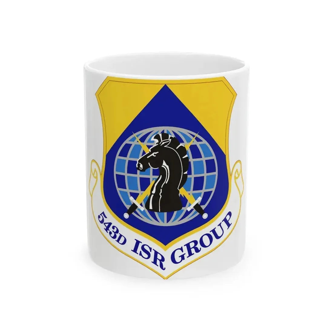 543 Intelligence Surveillance and Reconnaissance Group AFISRA (U.S. Air Force) White Coffee Mug - Go Mug Yourself