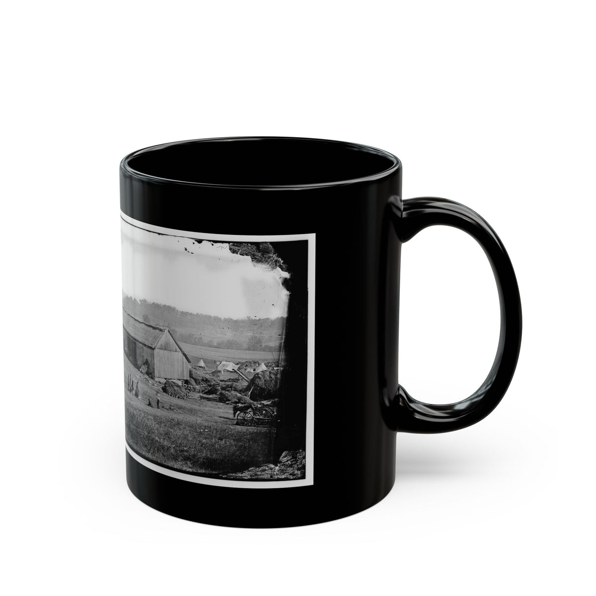 Keedysville, Md., Vicinity.  Smith's Barn, Used As A Hospital After The Battle Of Antietam (U.S. Civil War) Black Coffee Mug