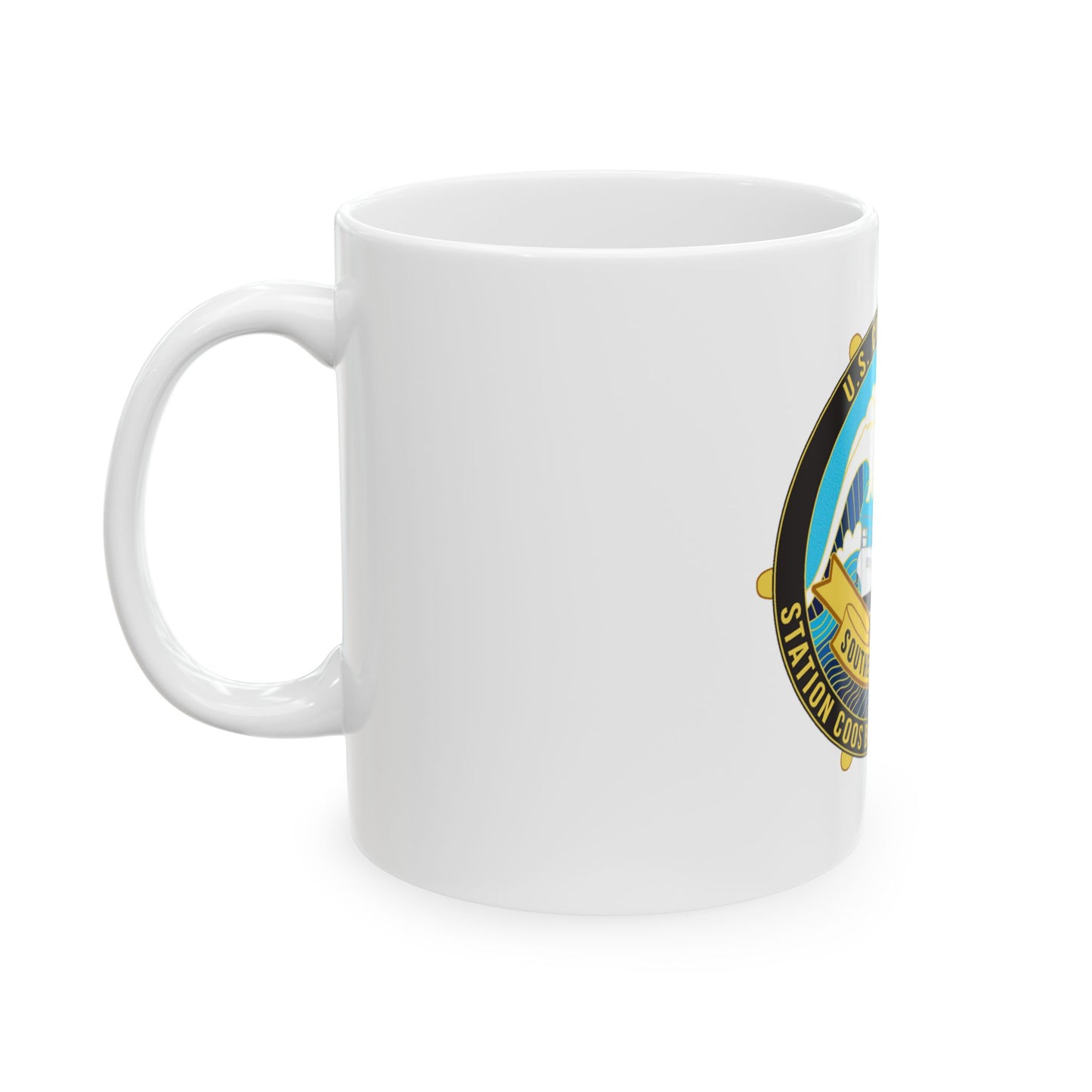 USCG Station Coos Bay (U.S. Coast Guard) White Coffee Mug