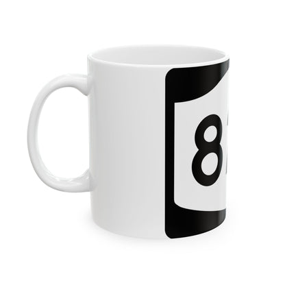 NY-82A (New York) (Road Sign) White Coffee Mug