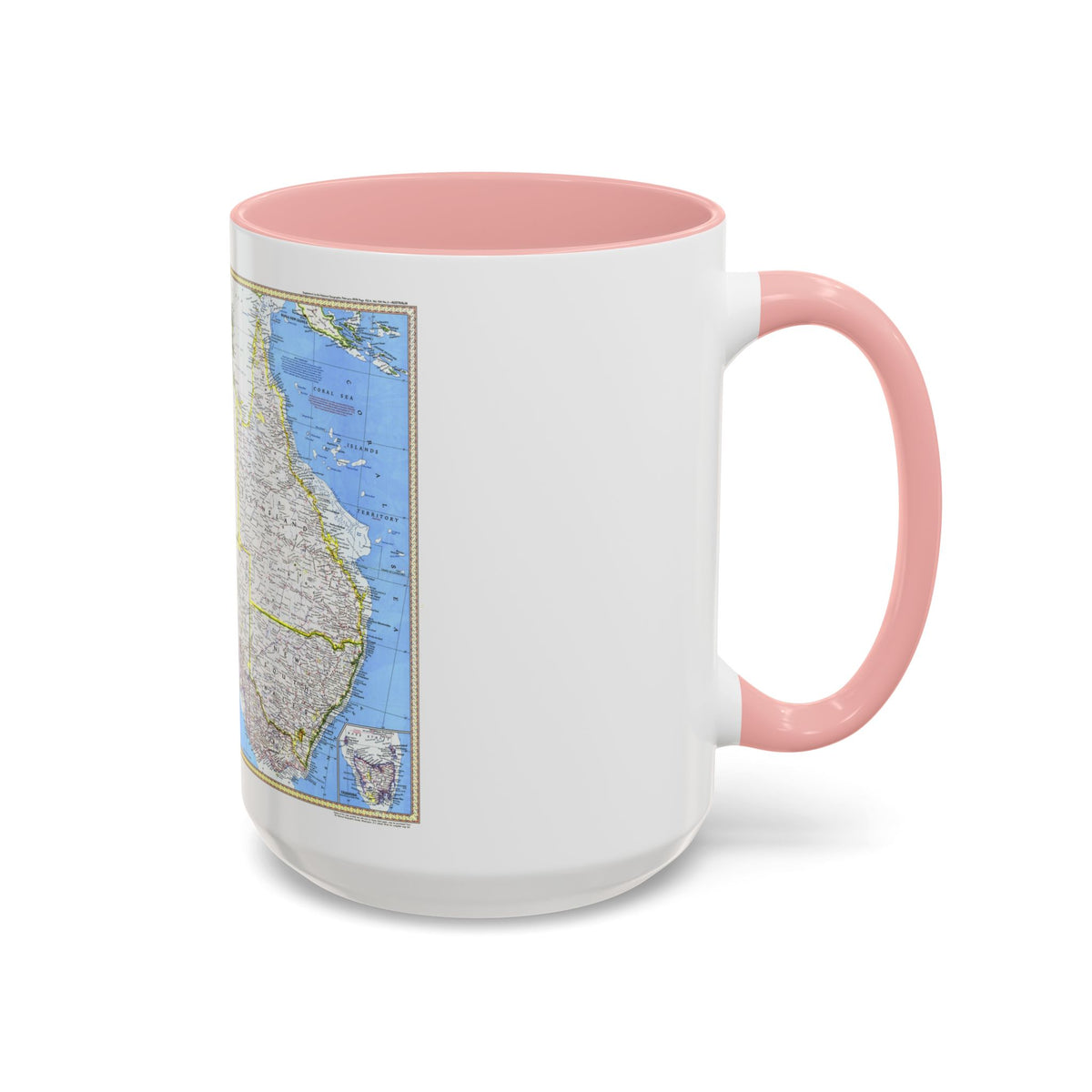 Australia (1979) (Map) Accent Coffee Mug