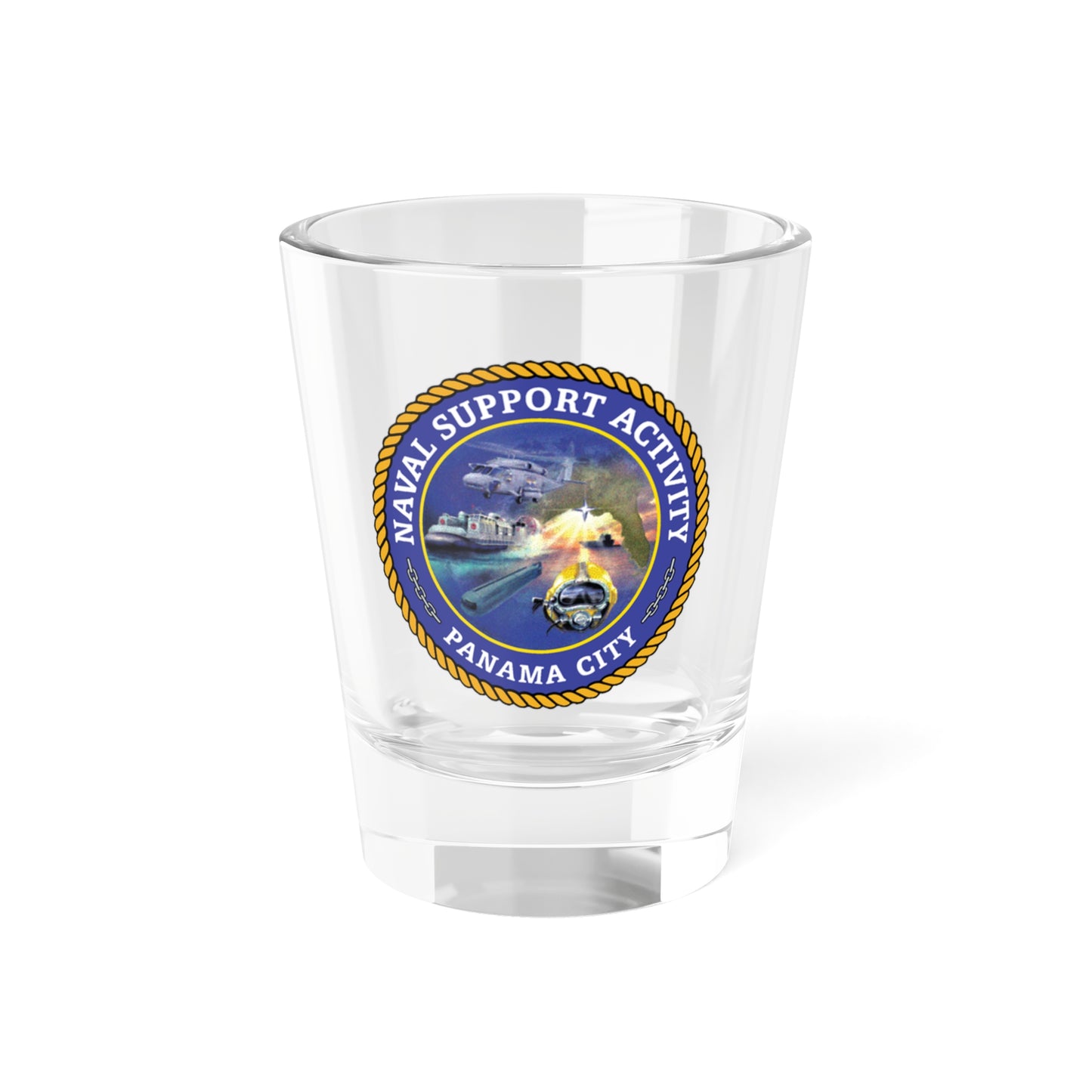 NSA Panama City Naval Support Activity (U.S. Navy) Shot Glass 1.5oz