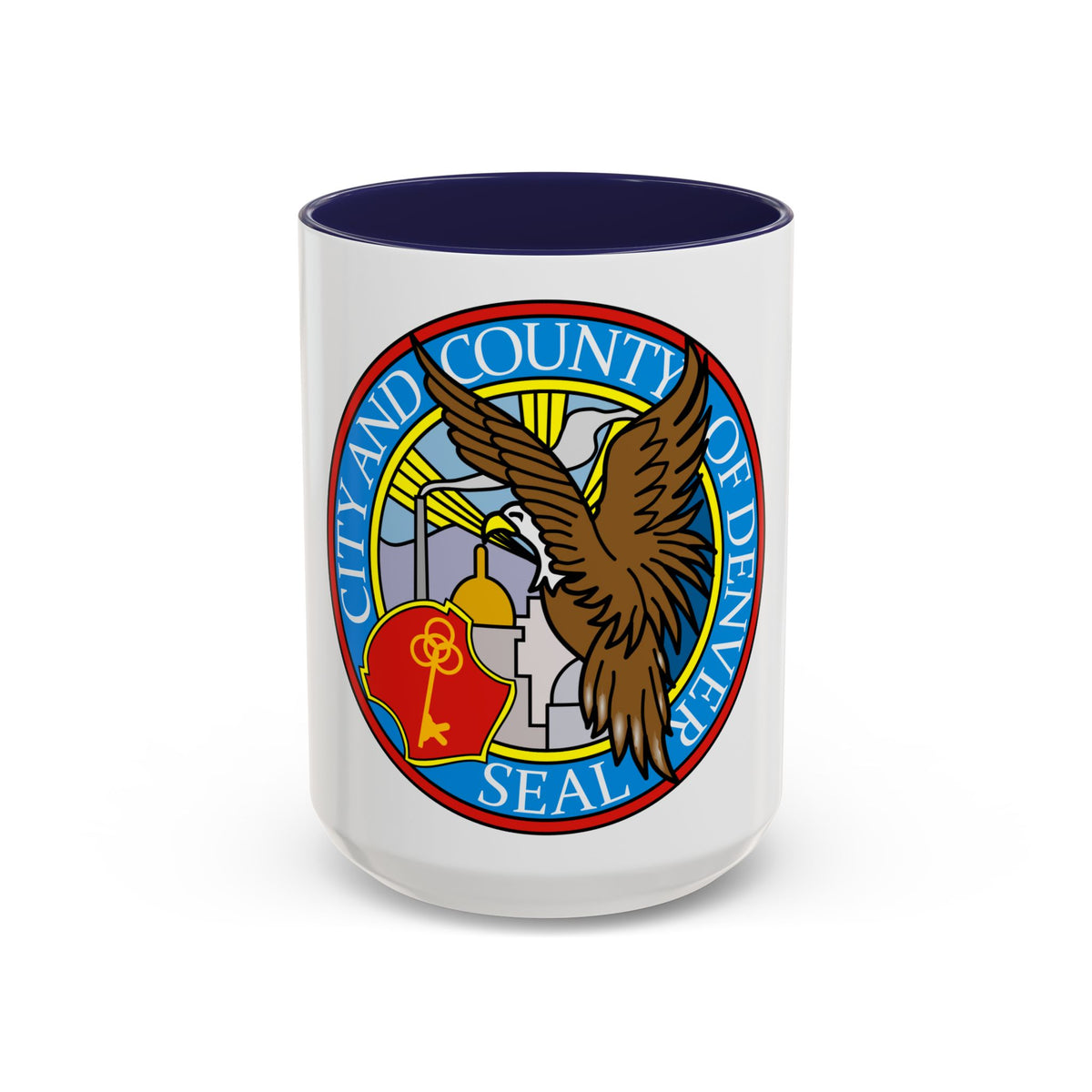 Seal of Denver - Accent Coffee Mug