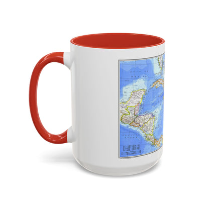 Central America & West Indies(1981) (Map) Accent Coffee Mug