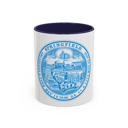 Seal of Springfield Massachusetts - Accent Coffee Mug