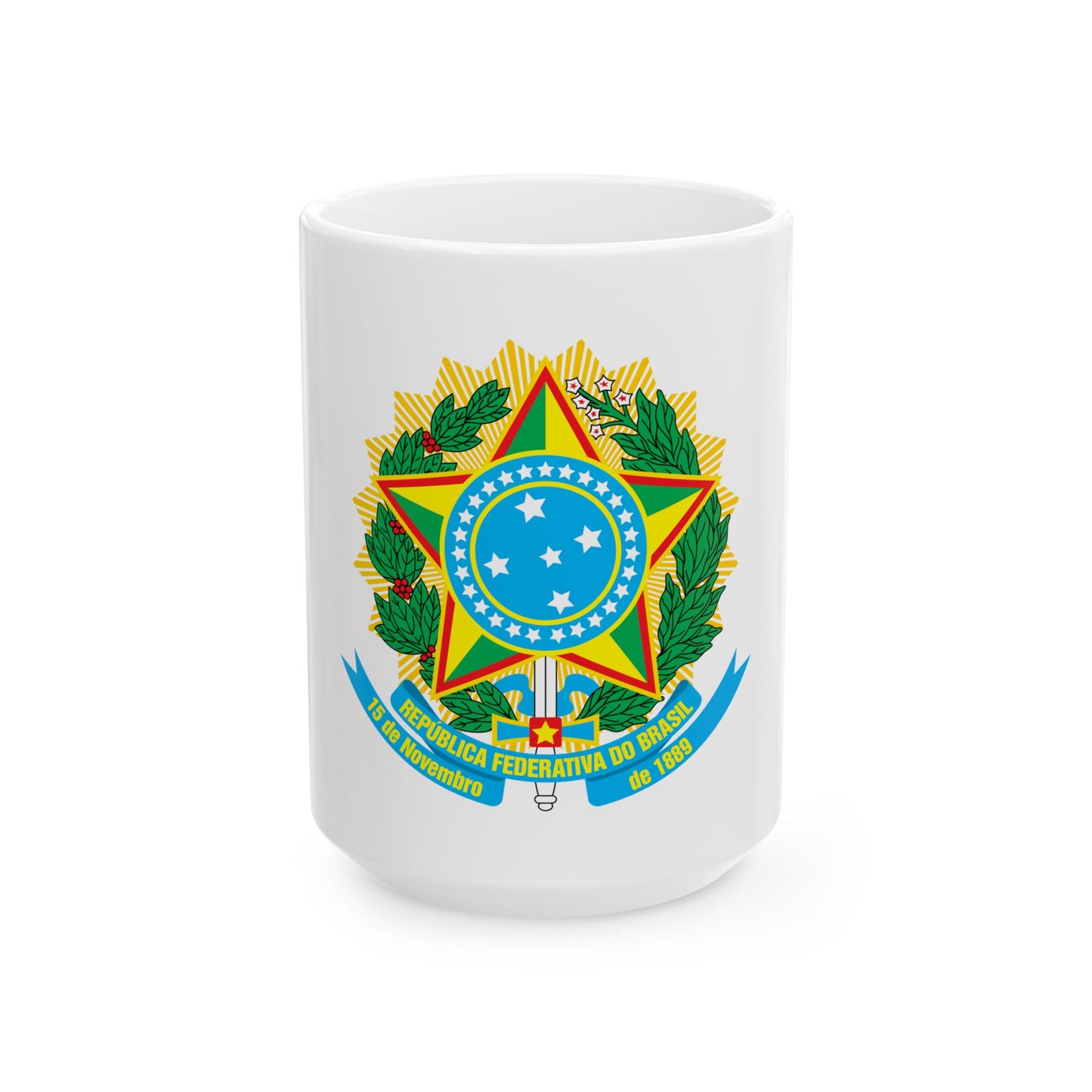 Coat of arms of Brazil - White Coffee Mug