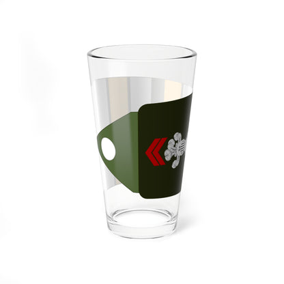 Army FRA OF 04 ROTATION CAVALRY (Military Rank) Pint Glass 16oz