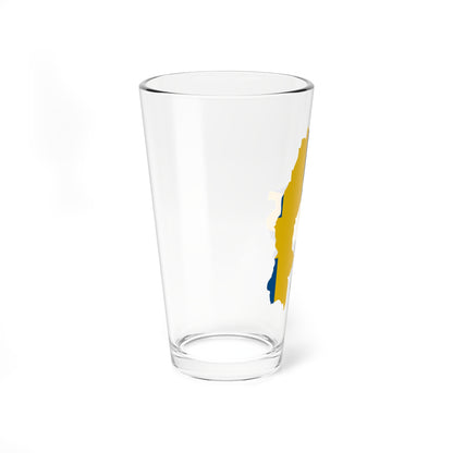 Flag-map of Sweden 1645 (Sweden) Pint Glass 16oz
