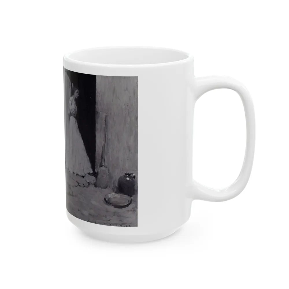 Cowboy Courtship, 1907 - White Coffee Mug-Go Mug Yourself