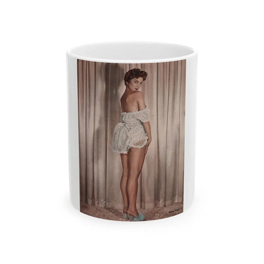 Debra Paget #543 - Debbie in Color from Photoplay Pinups 1955 Issue #5 (Vintage Female Icon) White Coffee Mug-11oz-Go Mug Yourself