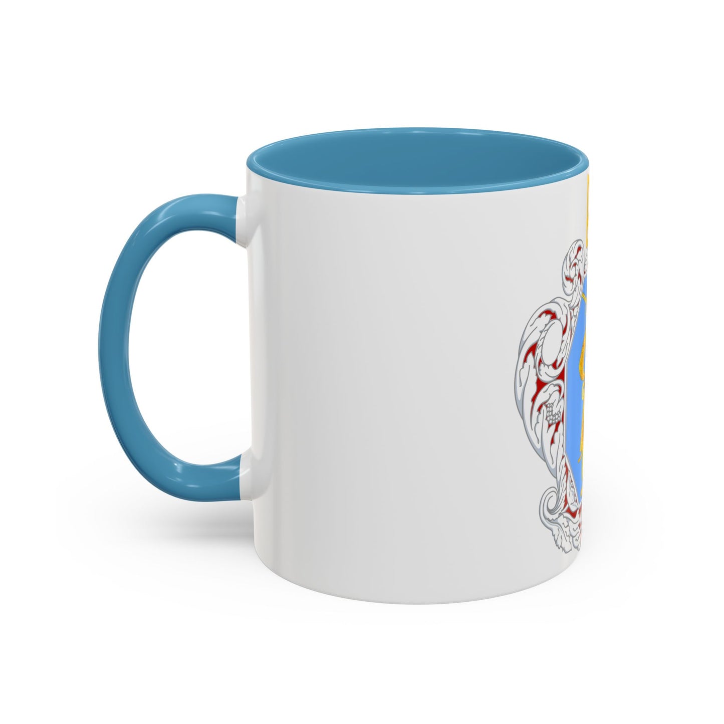 Coat of Arms of the Ukrainian State - Accent Coffee Mug