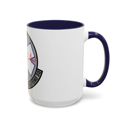 7 Healthcare Operations Squadron AFGSC (U.S. Air Force) Accent Coffee Mug