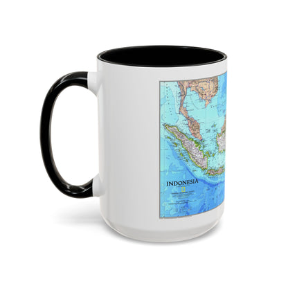 Indonesia 1 (1996) (Map) Accent Coffee Mug