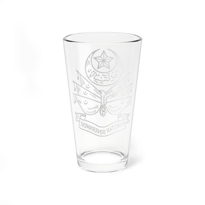 Pakistan Emblem 1947-1954 (Pakistan) (Coat of Arms) Pint Glass 16oz