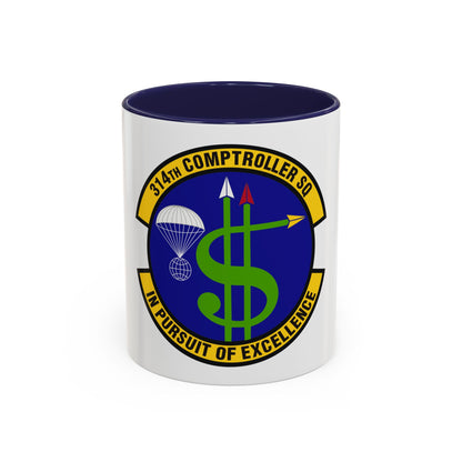 314th Comptroller Squadron (U.S. Air Force) Accent Coffee Mug