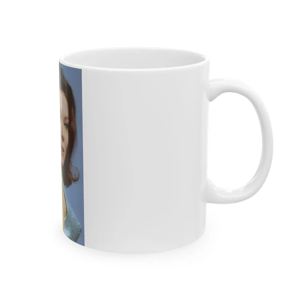 Diana Rigg #64 (Vintage Female Icon) White Coffee Mug-Go Mug Yourself