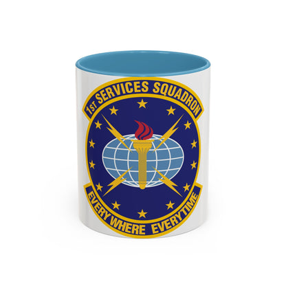 1st Services Squadron (U.S. Air Force) Accent Coffee Mug