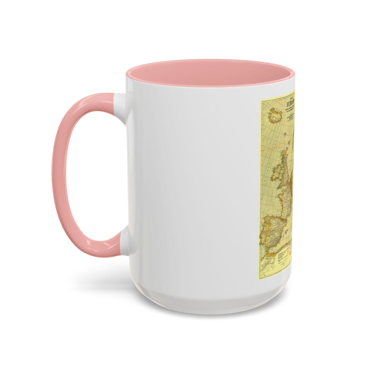 Europe, Peace Conference at Paris (1920) (Map) Accent Coffee Mug