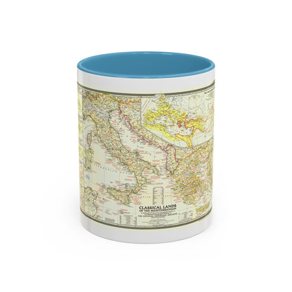 Mediterranean - Classical Lands (1949) (Map) Accent Coffee Mug