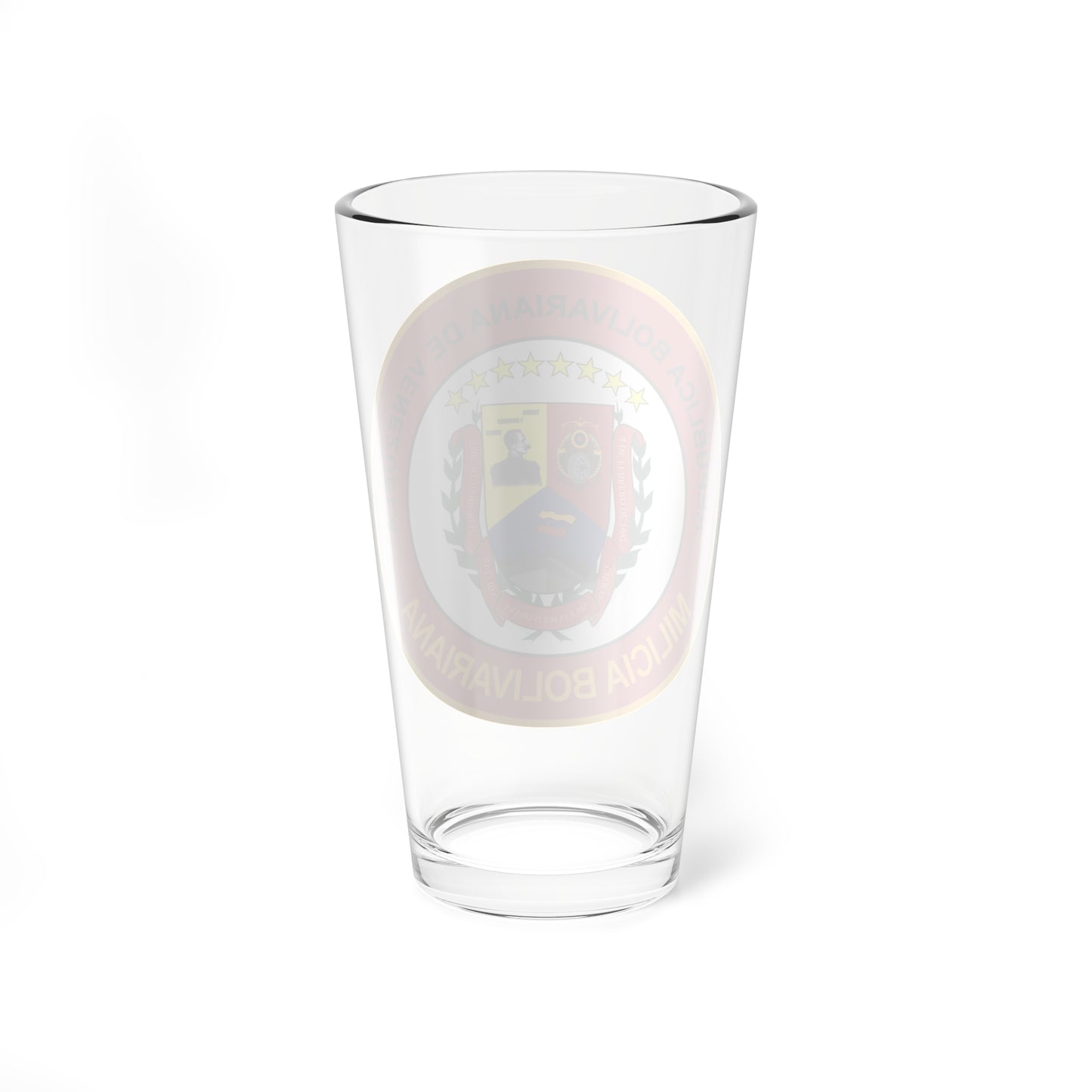 Emblem of the Bolivarian Militia of Venezuela (Venezuela) (Coat of Arms) Pint Glass 16oz