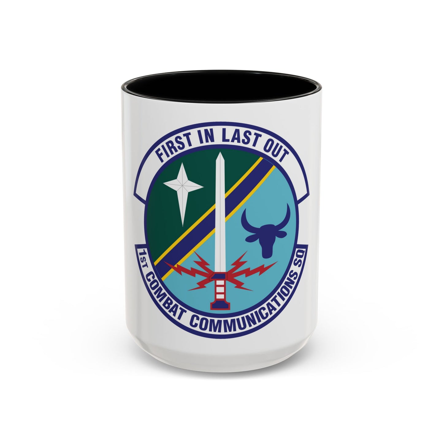 1st Combat Communications Squadron (U.S. Air Force) Accent Coffee Mug