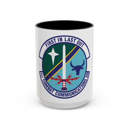 1st Combat Communications Squadron (U.S. Air Force) Accent Coffee Mug