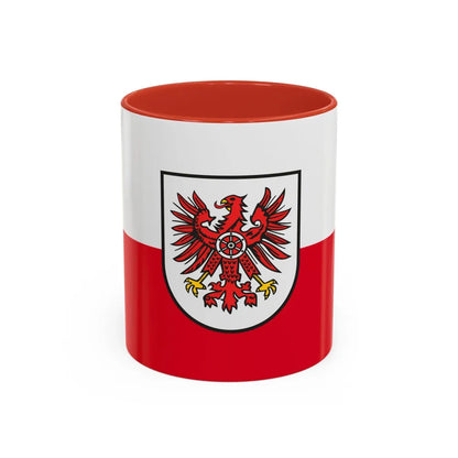 Flag of Eichsfeld Germany - Accent Coffee Mug-11oz-Red-Go Mug Yourself