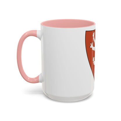 Lesser coat of arms of the Kingdom of Bohemia (Wenceslaus II of Bohemia) - Accent Coffee Mug