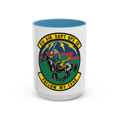 9th Air Support Operations Squadron (U.S. Air Force) Accent Coffee Mug