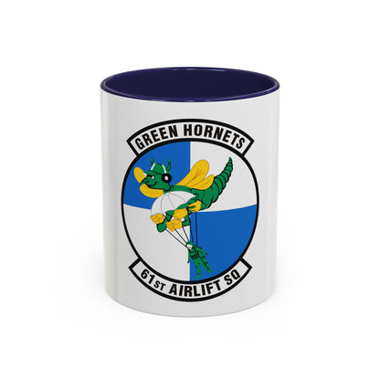 61st Airlift Squadron (U.S. Air Force) Accent Coffee Mug
