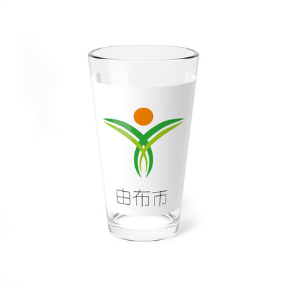 Flag of Yufu Oita (Japan) Pint Glass 16oz