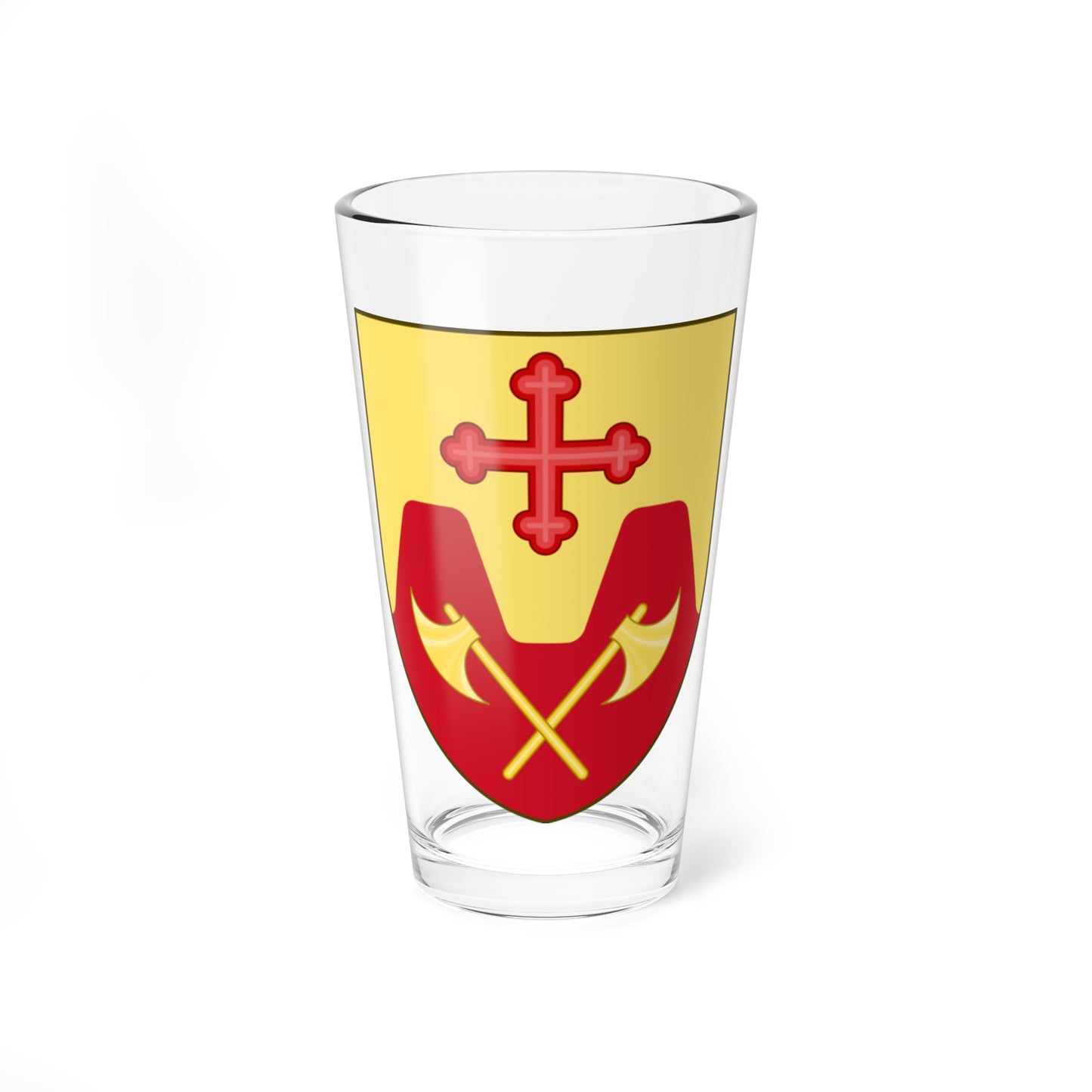 Coat of arms of Vejle County (Denmark) (Coat of Arms) Pint Glass 16oz