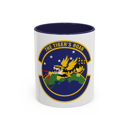 614 Air and Space Communications Squadron AFSPC (U.S. Air Force) Accent Coffee Mug
