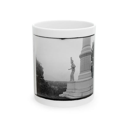 Statue Of Confederate Cannoneer On 3rd Maryland Infantry, U.S.A. & Latrobe's Battery, C.S.A. Monument, Chattanooga, Tennessee (U.S. Civil War) White Coffee Mug