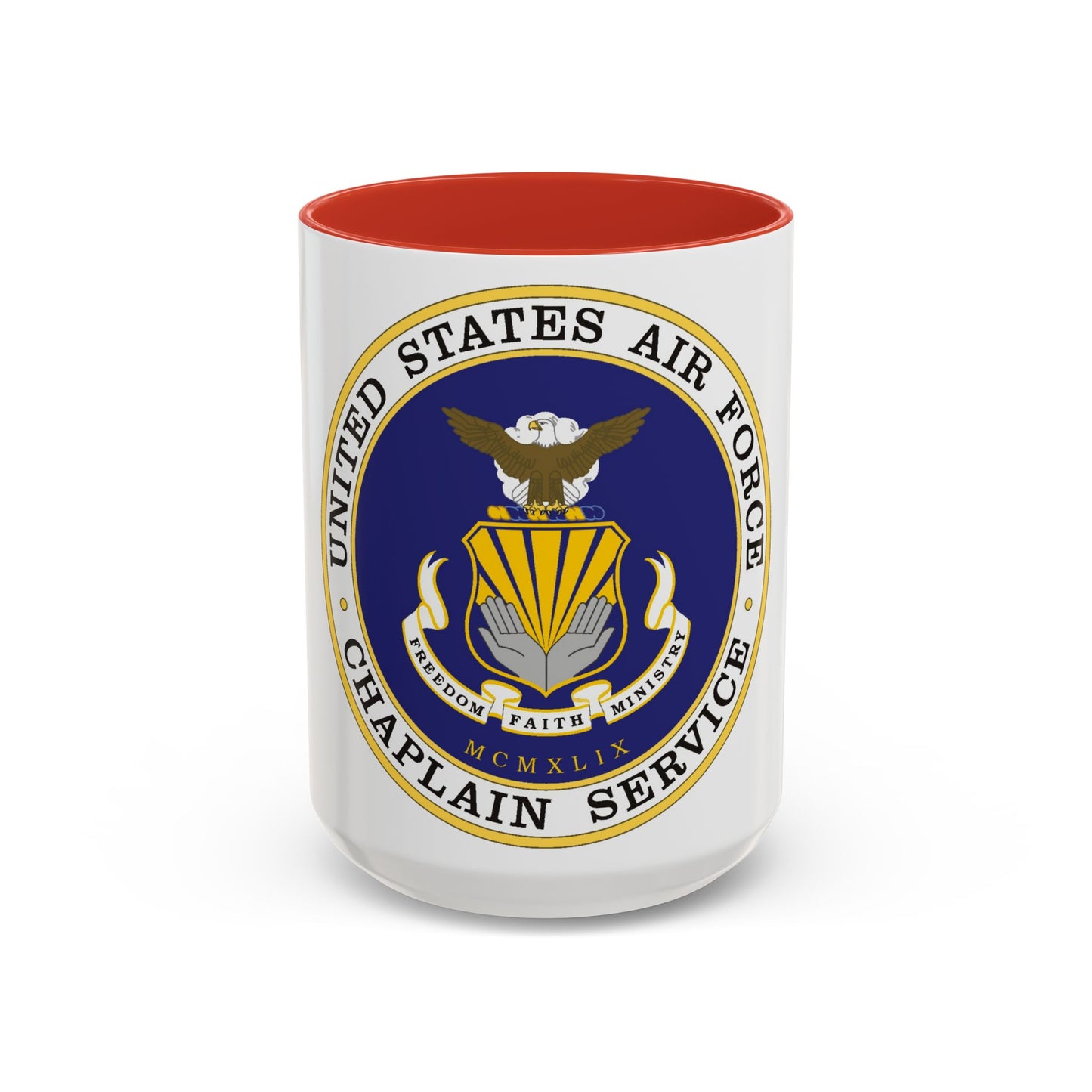 Air Force Chaplain Service (U.S. Air Force) Accent Coffee Mug