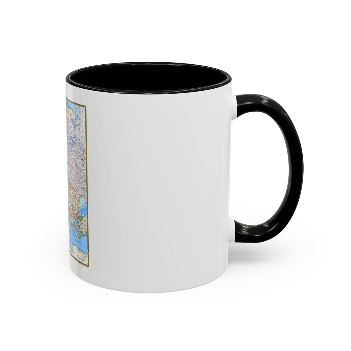 Europe (1977) (Map) Accent Coffee Mug