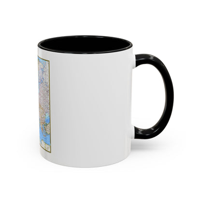 Europe (1977) (Map) Accent Coffee Mug