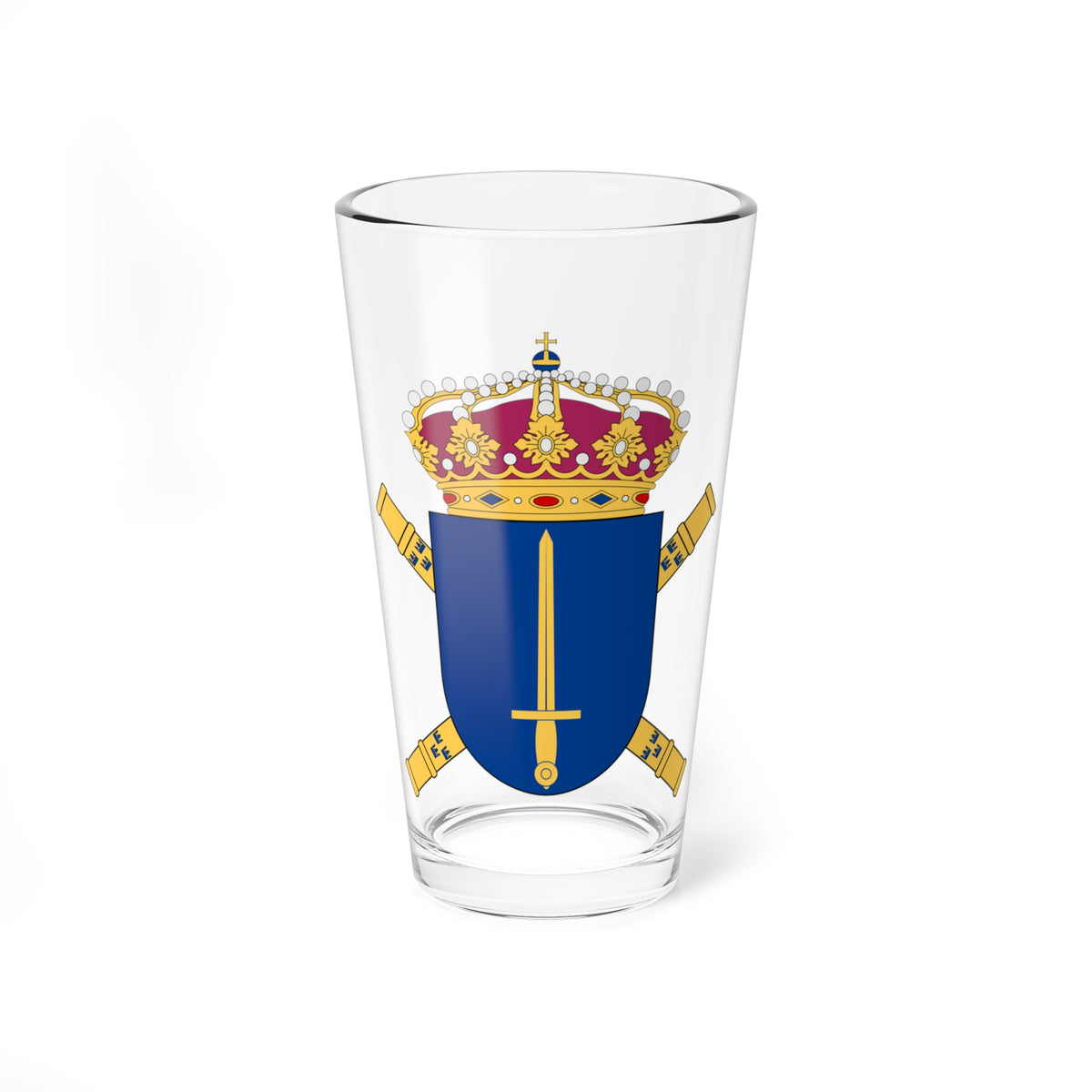 Högkvarteret vapen (Sweden) (Coat of Arms) Pint Glass 16oz