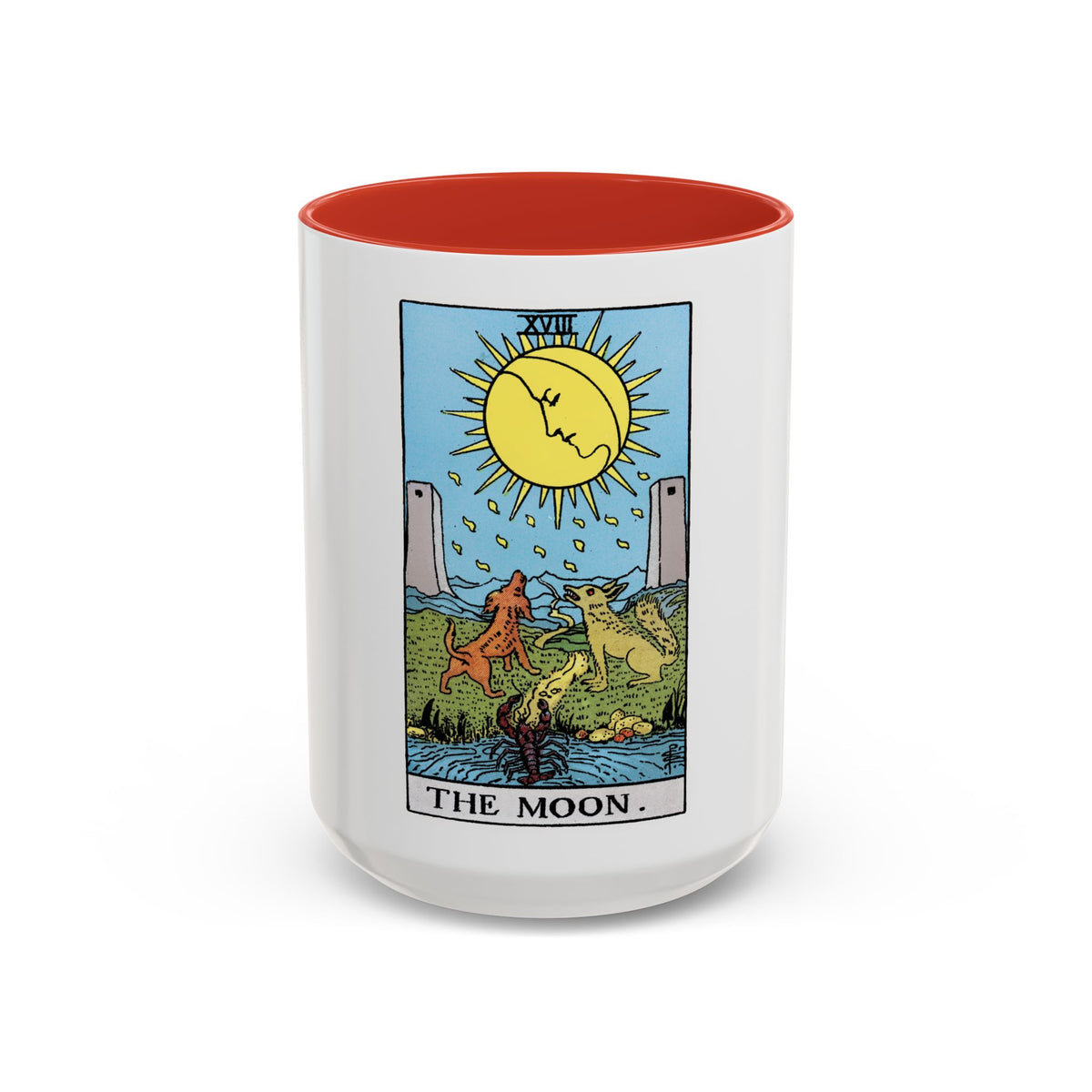 The Moon (Tarot Card) Accent Coffee Mug